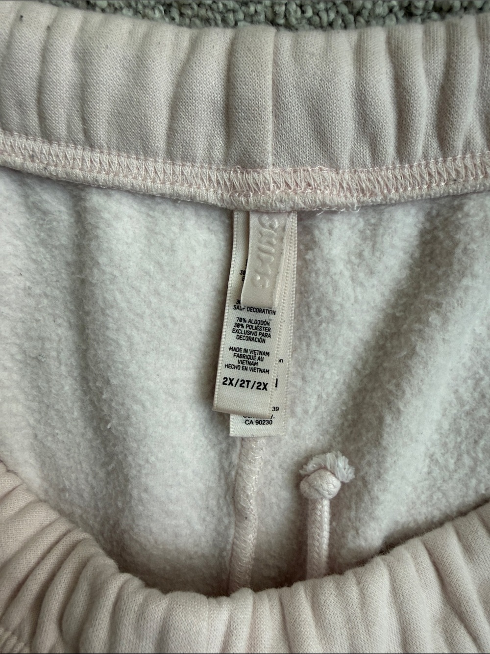 SKIMS Pale Blush Zip Hoodie and Shorts Set - Picture 3 of 4